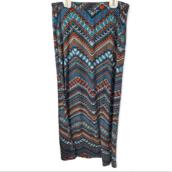 Multi Colored Tribal Maxi Skirt - Picture 3 of 6